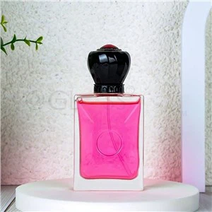 Flacon de parfum carré de 100 ml avec bouchon amusant